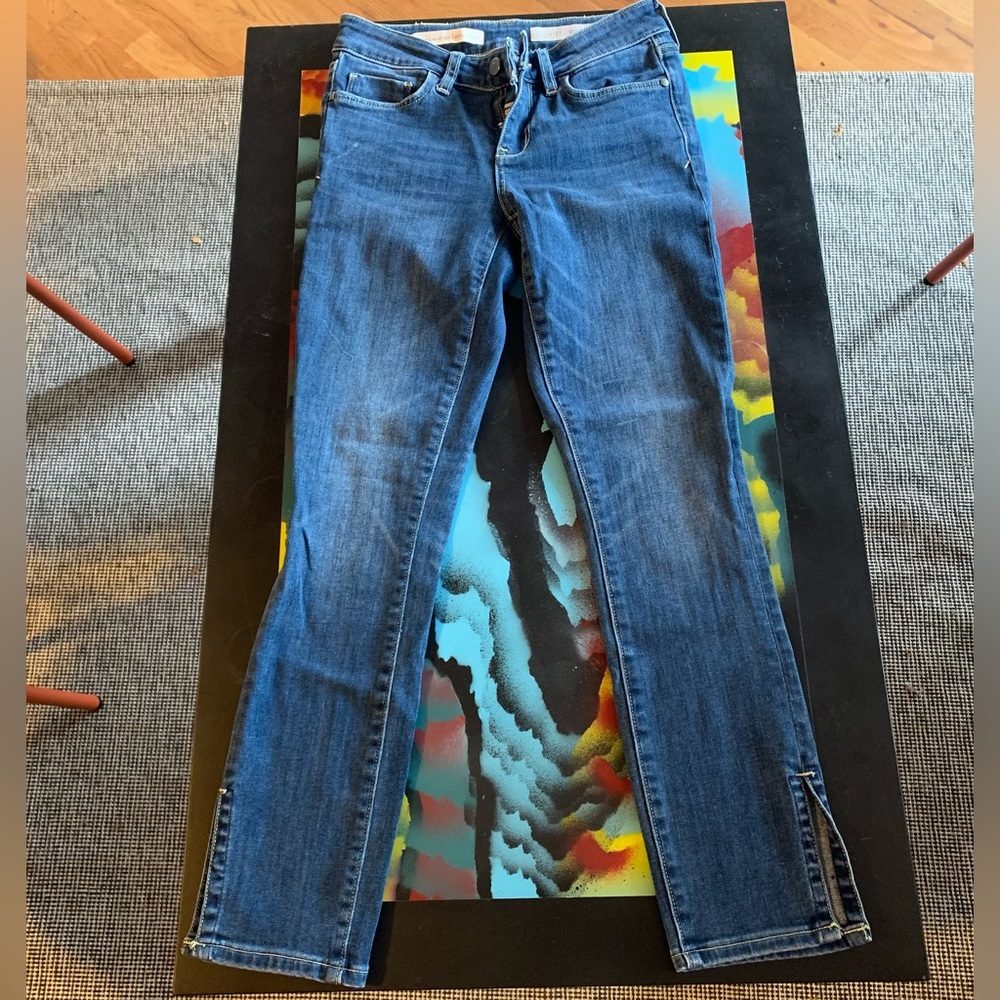 Pilcro and the LetterPress skinny jeans. Size 25.